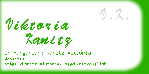 viktoria kanitz business card